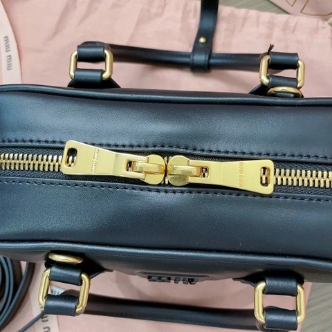 Miu Miu Arcadie 가죽 백 5BB142_2CR3_F0002_V_OON 블랙 M1