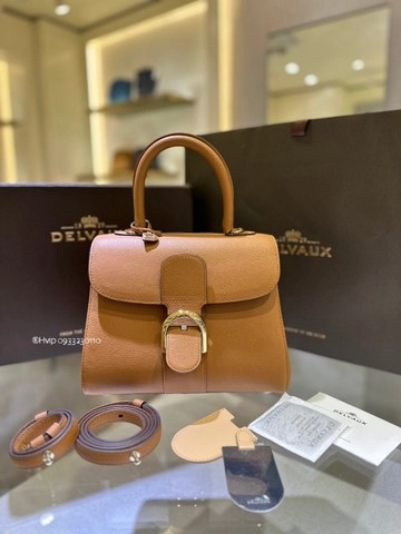 Delvaux Brillant PM 로데오 송아지 가죽 베지탈