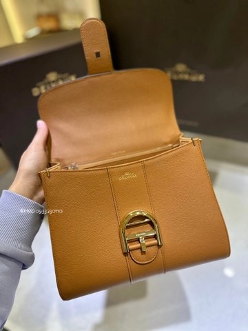 Delvaux Brillant PM 로데오 송아지 가죽 베지탈