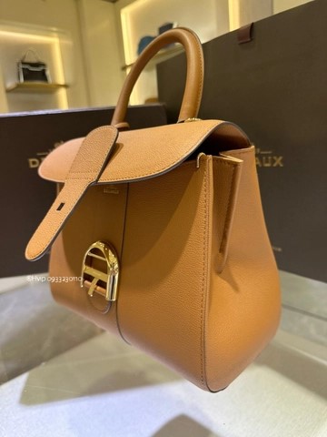 Delvaux Brillant PM 로데오 송아지 가죽 베지탈