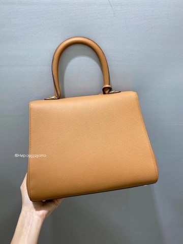 Delvaux Brillant MM 로데오 송아지 가죽 베지탈