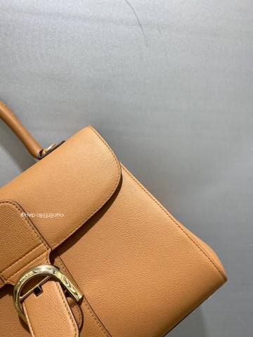 Delvaux Brillant MM 로데오 송아지 가죽 베지탈